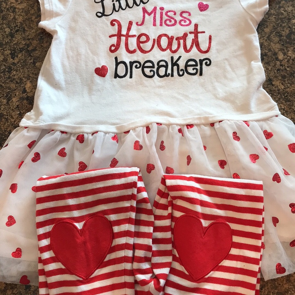 Girls Matching Valentines Outfit